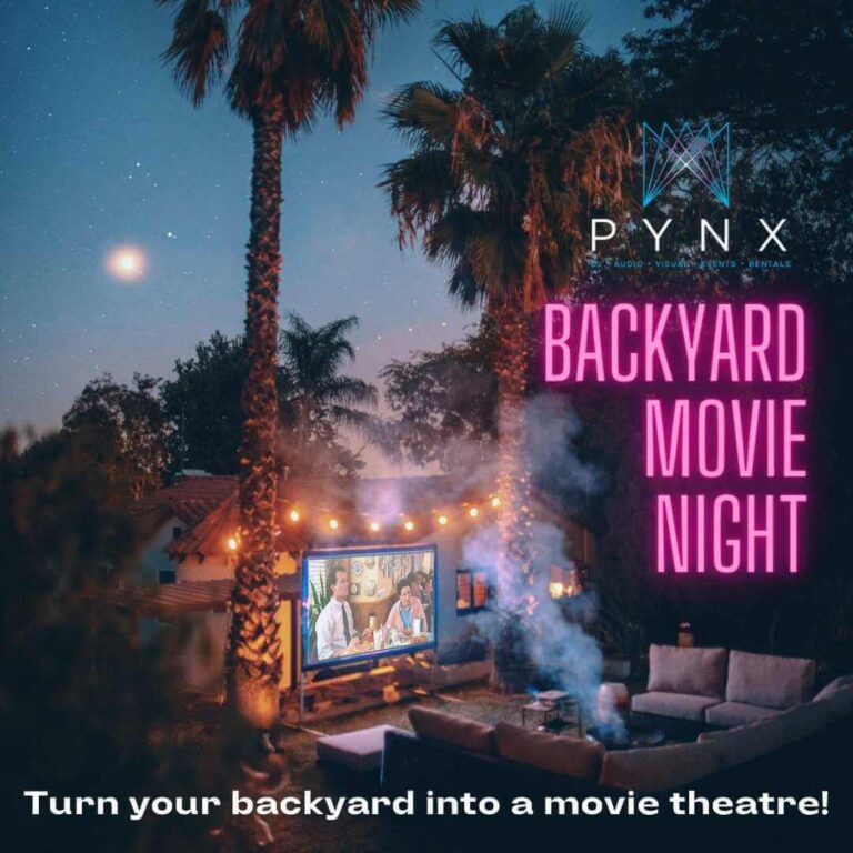Backyard Movie night Rentals - Pynx Pro - AV equipment rentals