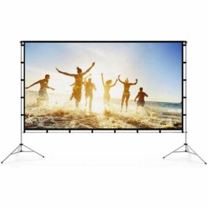 Outdoor Projector Screen - Foldable Portable Outdoor Front Movie Screen 120 Inch (16-9) - Pynx Pro Outdoor Screen Rentals